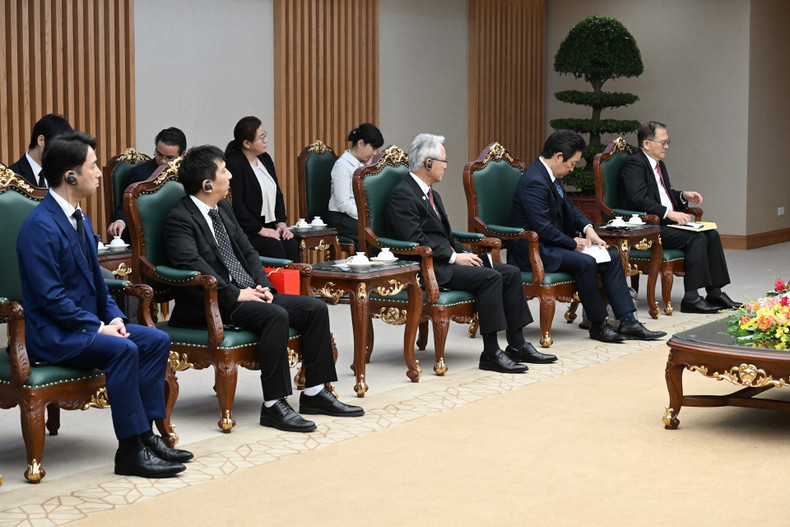 Японская делегация на приеме.