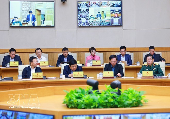 Вице-премьеры и руководители правительственных ведомств участвуют в очередном заседании Правительства за февраль 2026 года. (Фото: ВИА)