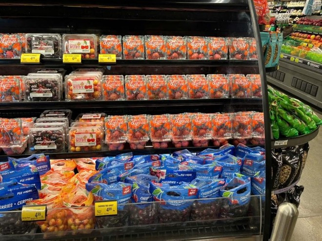 Вьетнамский личи поступил в крупные розничные сети, такие как Safeway и Costco. (Фото: Tap chi Cong thuong) 2.jpg