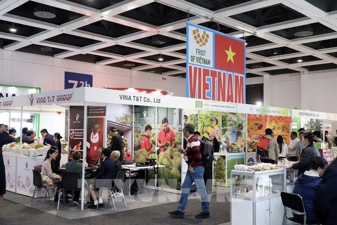 Экспозиция Вьетнама на выставке Fruit Logistica 2026. (Фото: ВИА)