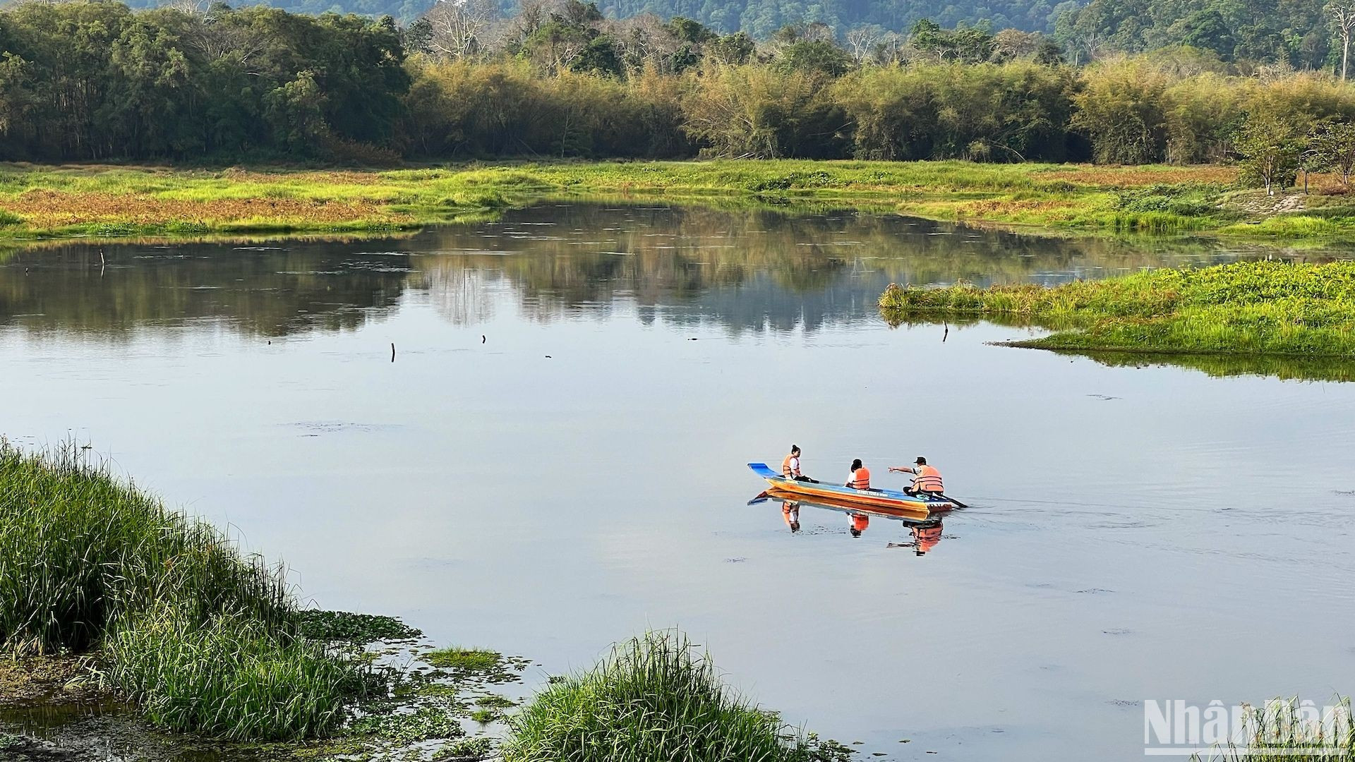 Когда солнце поднимается высоко, следуя направлению, указанному лесничим, посетители могут легко наблюдать за крокодилами на обоих берегах и под водой.