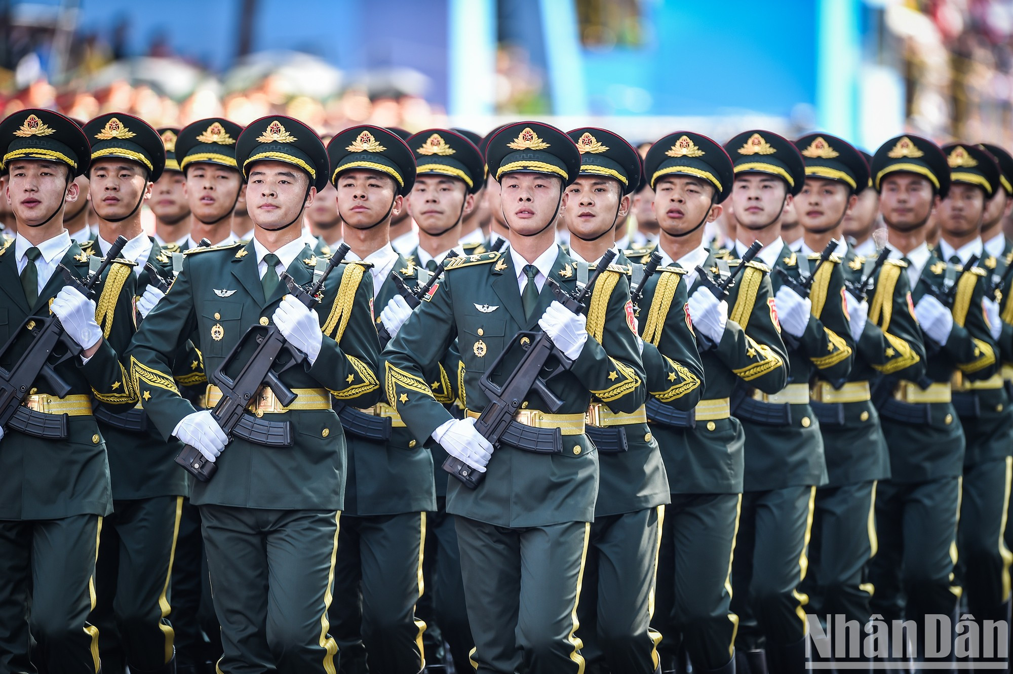 Делегация Народно-освободительной армии Китая принимает участие в генеральной репетиции. Делегация Народно-освободительной армии Китая принимает участие в генеральной репетиции.