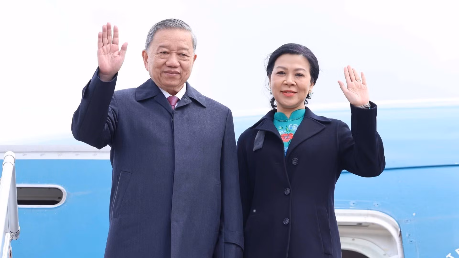 Генеральный секретарь ЦК КПВ То Лам и его супруга прибыли в Минск, начав государственный визит в Республику Беларусь. Фото: ВИА