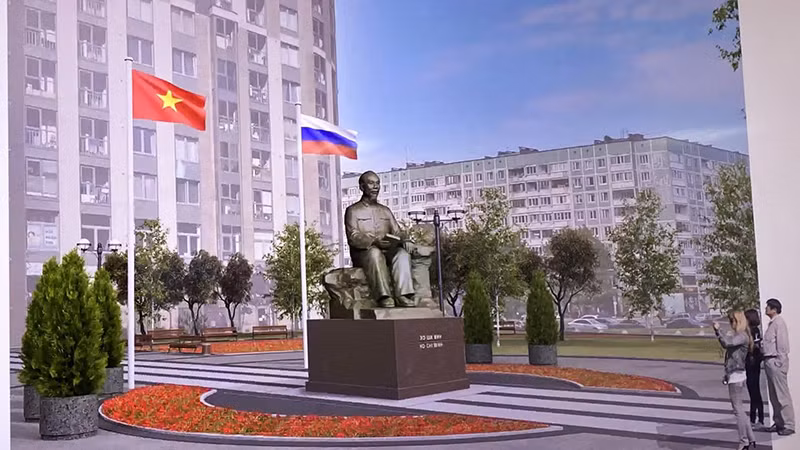 Перспектива памятника Президенту Хо Ши Мину в Санкт-Петербурге.