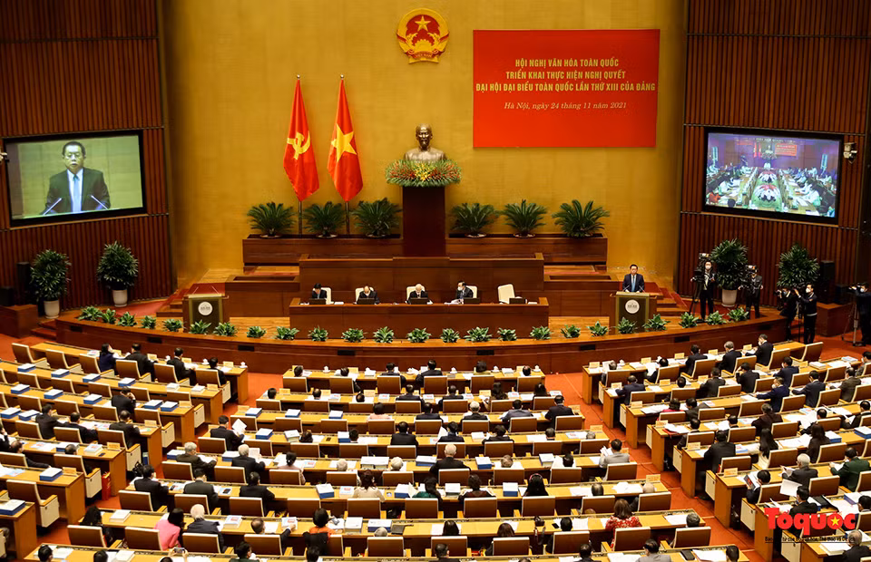 Общий вид Всенациональной культурной конференции. toquoc.vn