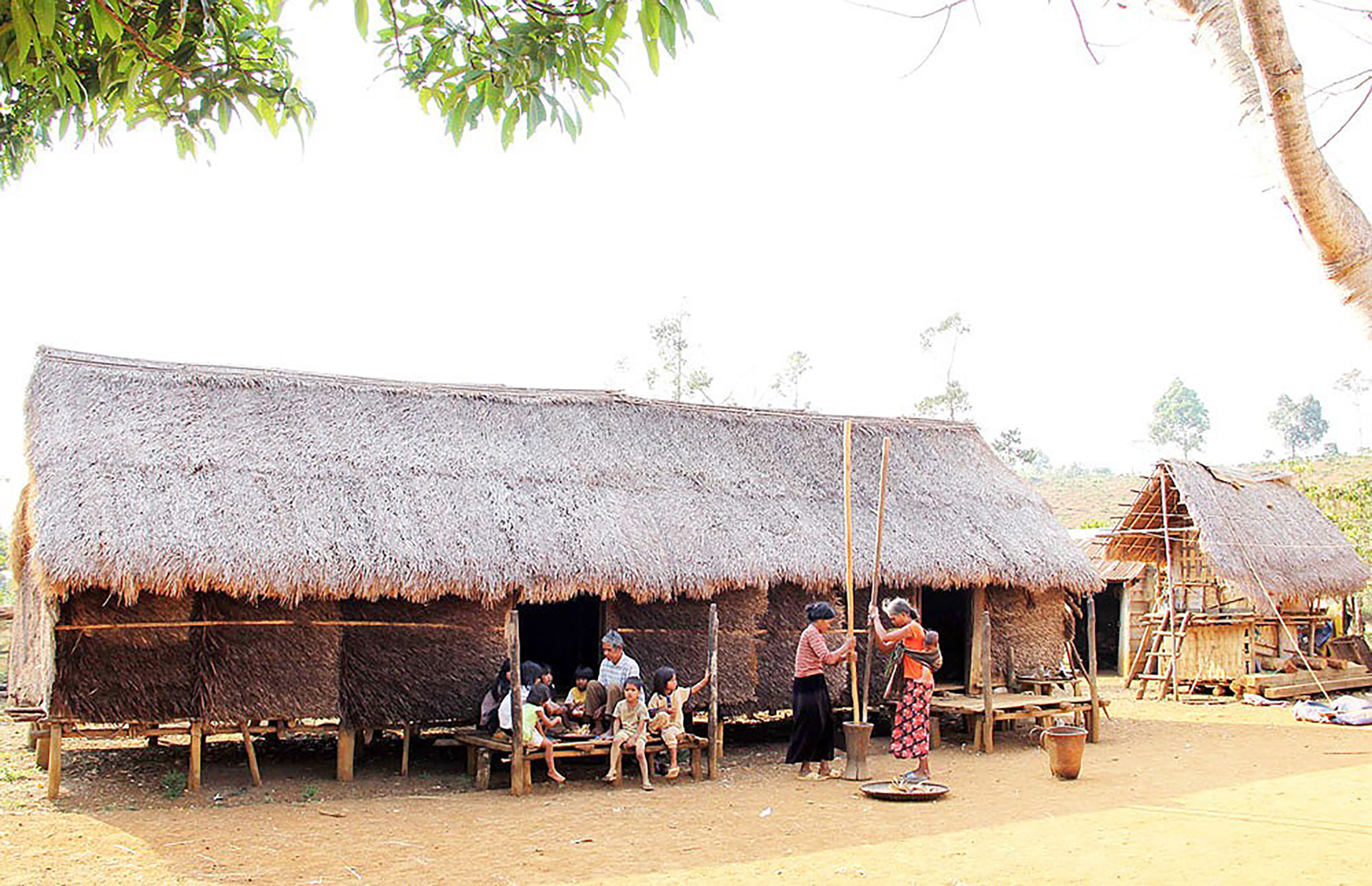 Единственный сохранившийся древний длинный дом у представителей народности Ма в провинции Ламдонг. Фото: Май Ван Бао Единственный сохранившийся древний длинный дом у представителей народности Ма в провинции Ламдонг. Фото: Май Ван Бао