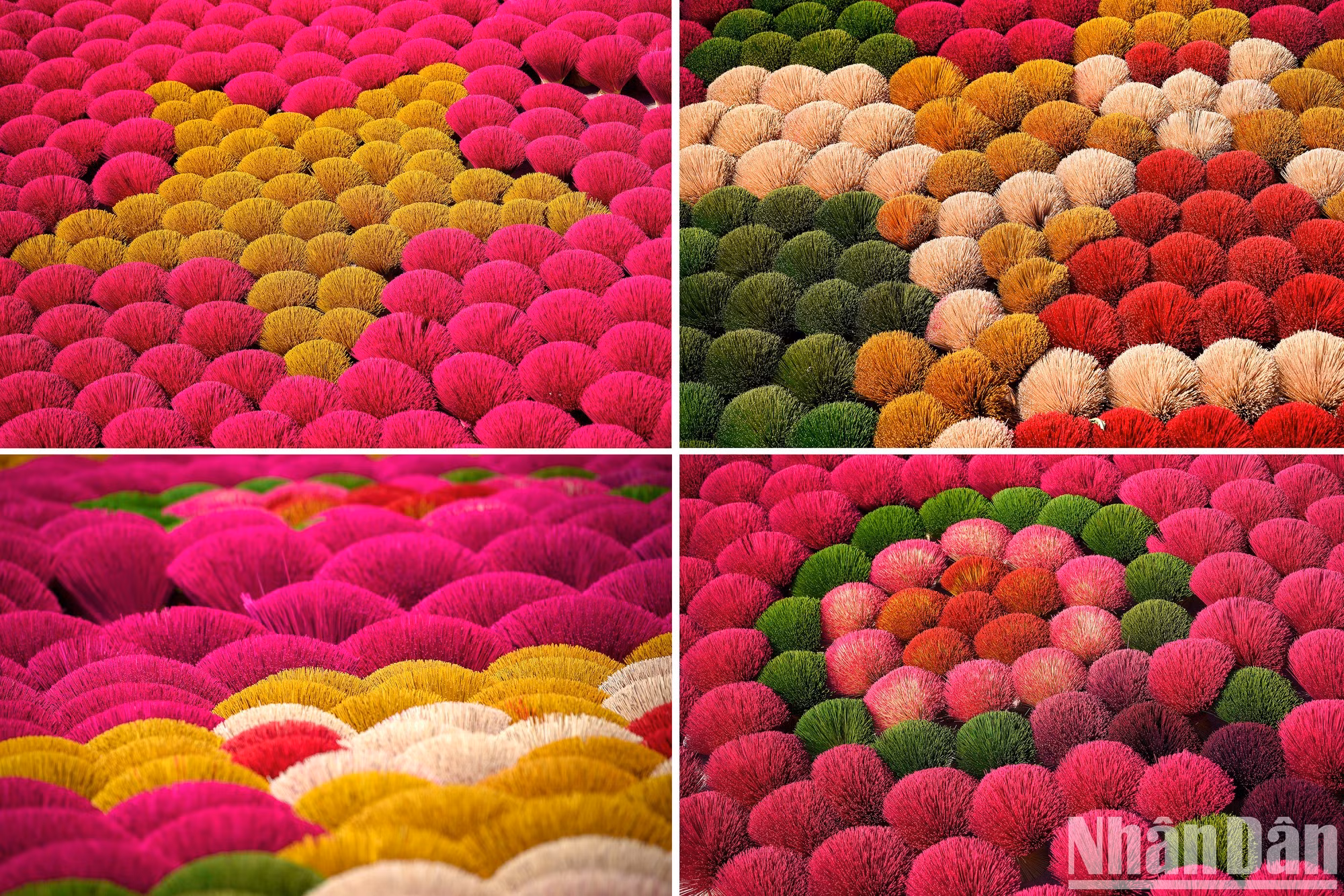 Пучки ярких благовоний расставлены в виде звезды, цветов и др. Пучки ярких благовоний расставлены в виде звезды, цветов и др.