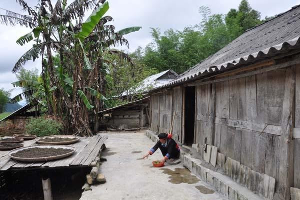Традиционный дом представителей народности Колао. Традиционный дом представителей народности Колао.