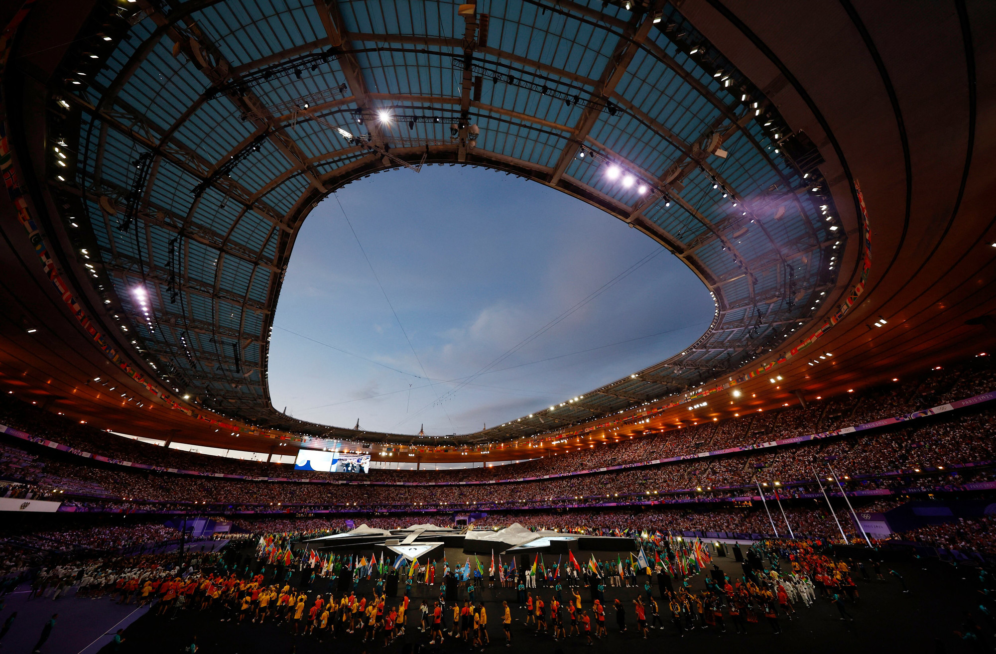 Общий вид стадиона «Стад де Франс».