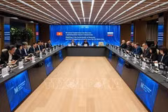 Общий вид трехсторонней рабочей встречи между Москвой, Ханоем и г. Хошимином. Фото: ВИА