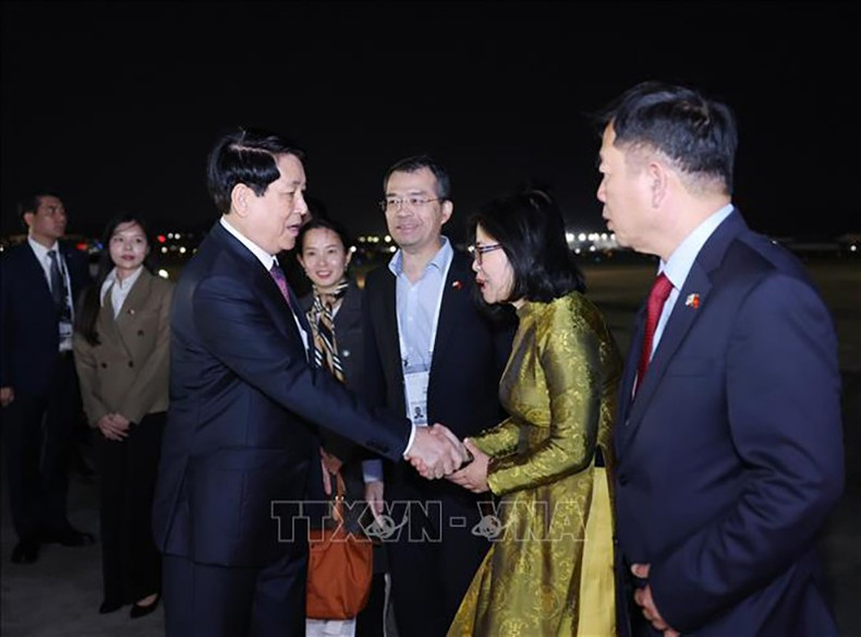 Генеральный консул Вьетнама в Пусане Доан Фыонг Лан провожает Президента Лыонг Кыонга. Фото: ВИА vna-potal-chu-tich-nuoc-ket-thuc-tot-dep-chuyen-tham-du-tuan-le-cap-cao-apec-lan-thu-32-stand-2.jpg