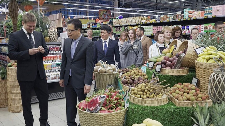 Российским потребителям представлено более 150 вьетнамских товаров. Фото: VOV nga-22.jpg