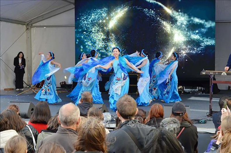 Танец вьетнамских артистов-любителей на «Korean Expo-2025». Фото: ВИА korean-expo-2025-o-paris.jpg