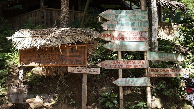 Указатели, ведущие к хоумстеям в селении Шынг. Указатели, ведущие к хоумстеям в селении Шынг.