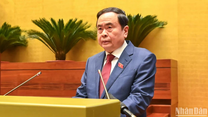 Председатель НС Чан Тхань Ман выступает на церемонии открытия. Фото: Зюи Линь Председатель НС Чан Тхань Ман выступает на церемонии открытия. Фото: Зюи Линь