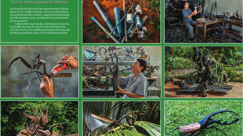 Переработка пластиковых отходов для изготовления кустарно-ремесленных изделий. Автор: До Тхань Нян Переработка пластиковых отходов для изготовления кустарно-ремесленных изделий. Автор: До Тхань Нян