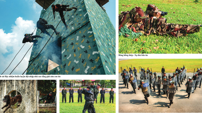 Мобильная полиция тренируется. Автор: Нго Тхи Тхюи Мобильная полиция тренируется. Автор: Нго Тхи Тхюи