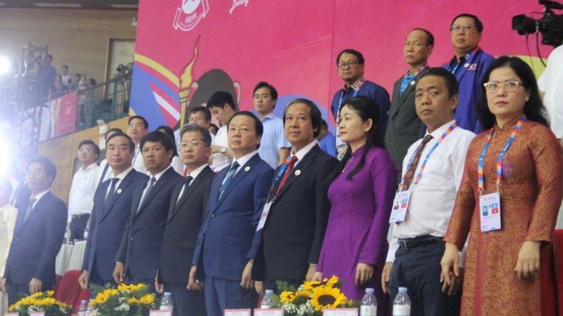 Делегаты на церемонии открытия. Делегаты на церемонии открытия.