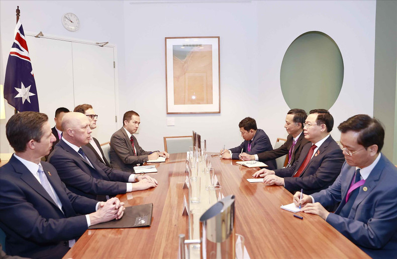 Общий вид приема лидеров оппозиции Австралии. Фото: ВИА