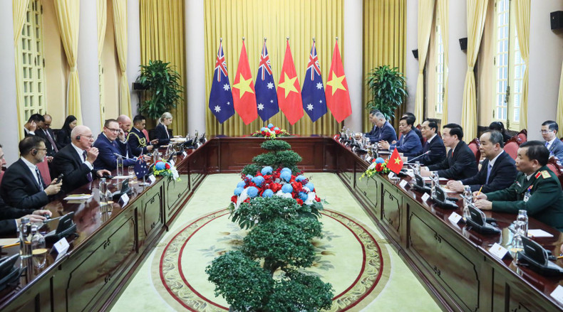 Общий вид переговоров. Фото: vpctn.gov.vn Общий вид переговоров. Фото: vpctn.gov.vn