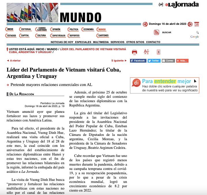 Статья в газете La Jornada. Статья в газете La Jornada.