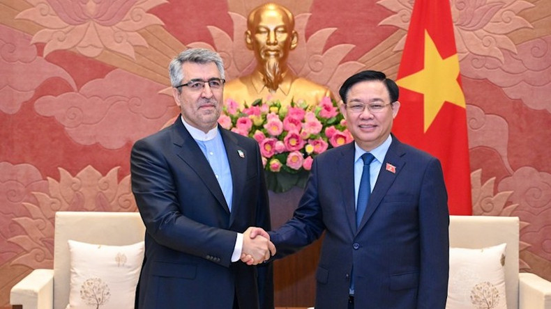 Председатель НС Выонг Динь Хюэ и Посол Ирана Али Акбар Назари. Фото: Зюи Линь Председатель НС Выонг Динь Хюэ и Посол Ирана Али Акбар Назари. Фото: Зюи Линь