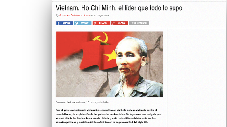 Статья на сайте газеты «Resumen Latinoamericano» Статья на сайте газеты «Resumen Latinoamericano»