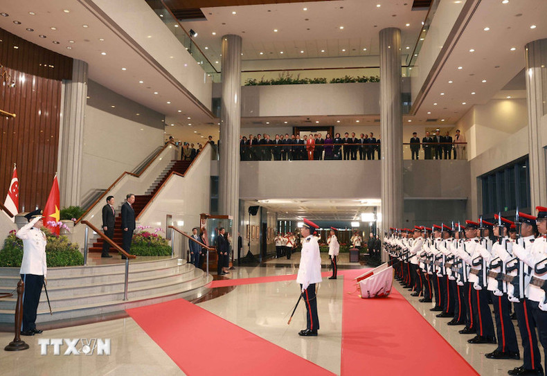 Общий вид церемонии встречи. Фото: ВИА Общий вид церемонии встречи. Фото: ВИА