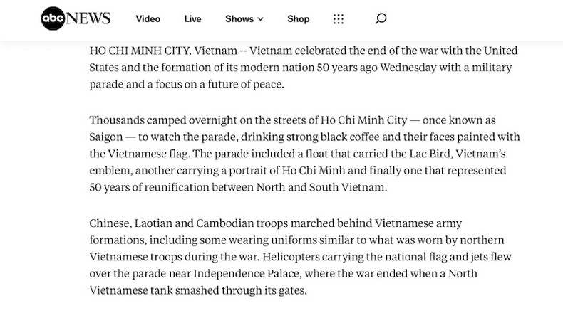 Статья на сайте ABC News. Статья на сайте ABC News.