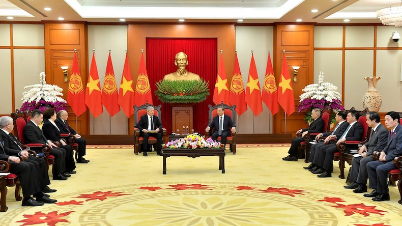 Общий вид приема. Фото: Данг Кхоа Общий вид приема. Фото: Данг Кхоа