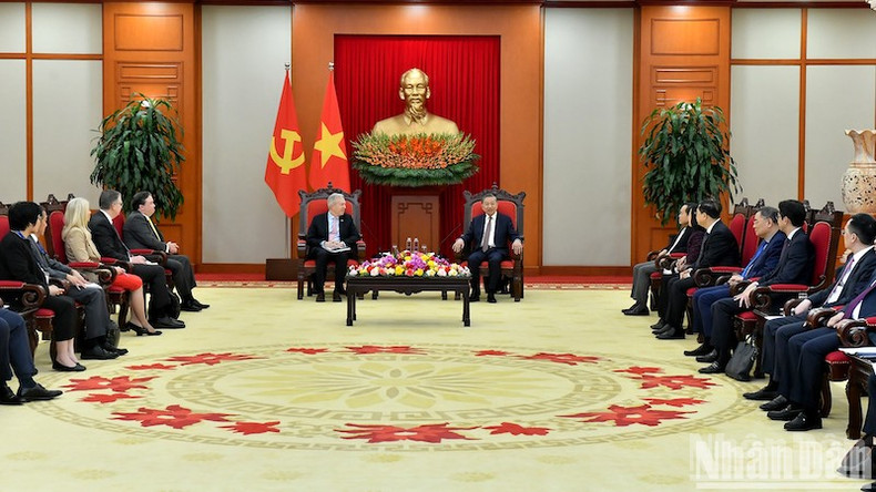 Общий вид приема. Фото: Данг Кхоа Общий вид приема. Фото: Данг Кхоа