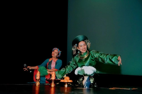 Один из художественных номеров, насыщенных национальной самобытностью, представленных на Дне Вьетнама 2025. Фото: ВИА 