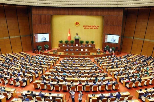 Общий вид торжественного открытия 10-й сессии Национального собрания XV созыва. Фото: ВИА