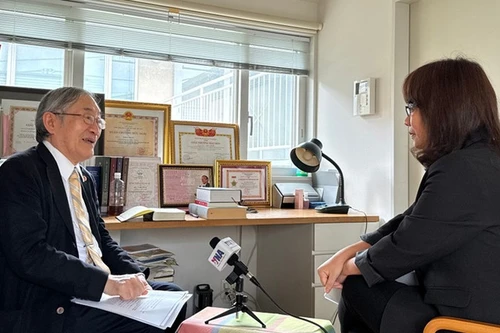 Профессор Фурута Мотоо — ректор Вьетнамско-японского университета. Фото: ВИА