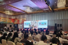 На конкурсе выступлений и презентаций на японском языке, состоявшемся в рамках 4-го фестиваля Канагава в Дананге 13 ноября. (Фото: baodautu.vn)