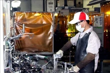 Производство комплектующих для машиностроения на предприятии Vietnam Precision Industrial No. 1 Co., Ltd в промышленном парке Кхайкуанг, провинция Виньфук. (Фото: ВИА)