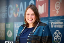 Глава представительства Международной организации по миграции Кендра Ринас. (Фото: ВИА)