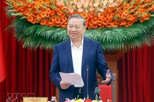 Генеральный секретарь То Лам выступает с речью. (Фото: ВИА)