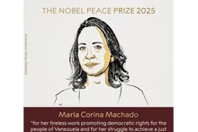 Портрет лауреата Нобелевской премии мира 2025 года. (Фото: Facebook Nobel Prize)