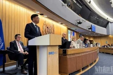 Заместитель министра строительства Нгуен Суан Шанг выступил с важной речью на A34.