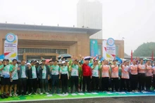 Участники международного дружественного пробега.