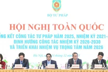 Премьер-министр Фам Минь Тьинь председательствует на конференции. (Фото: Чан Хай)