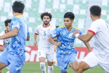 Нгуен Ле Фат забил единственный гол за сборную Вьетнама. (Фото: Федерация футбола Вьетнама)