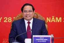 Премьер-министр Фам Минь Тьинь на рабочей встрече с Академией государственного управления и публичного администрирования. (Фото: ВИА)