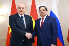 Премьер-министр Вьетнама Фам Минь Тьинь и Председатель Правительства России Михаил Мишустин. (Фото: ВИА)
