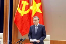 Генеральный секретарь То Лам выступает с речью. (Фото: ВИА)