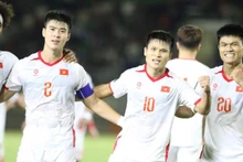 Сборная Вьетнама одержала победу над сборной Лаоса со счетом 2:0. (Фото: Федерация футбола Вьетнама)