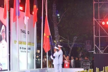 Церемония поднятия флага 13-х Игр спортсменов с инвалидностью Юго-Восточной Азии.