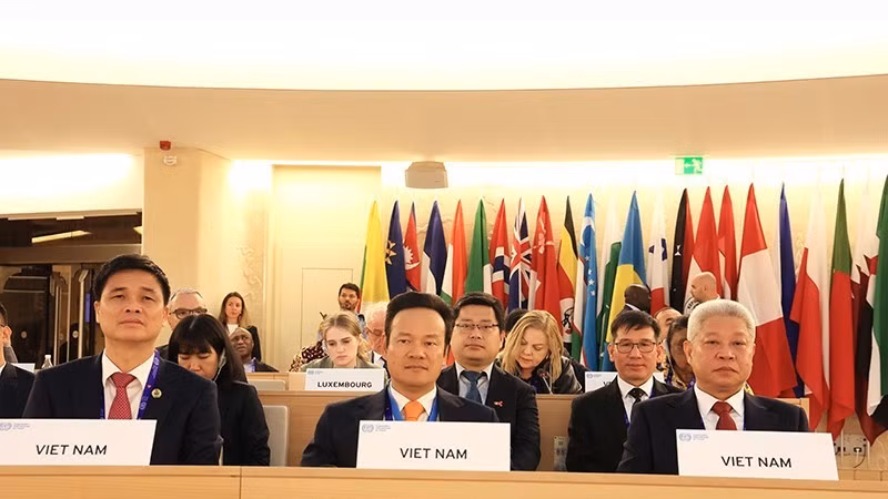 Вьетнамская делегация на сессии. Фото: moha.gov.vn фысфцсячсфцы