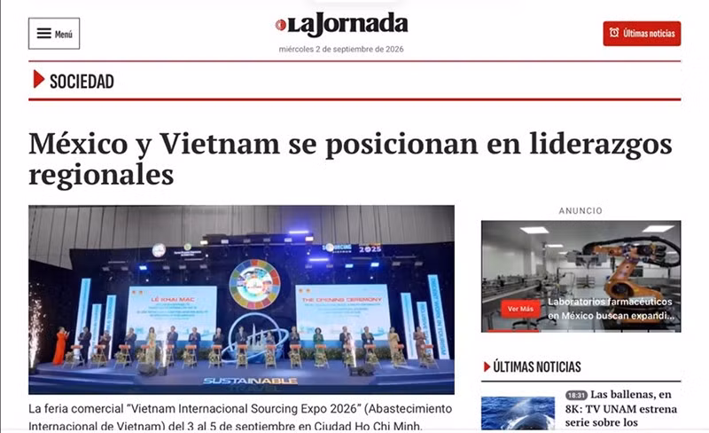 Статья опубликована на сайте газеты «La Jornada». Фото с экрана